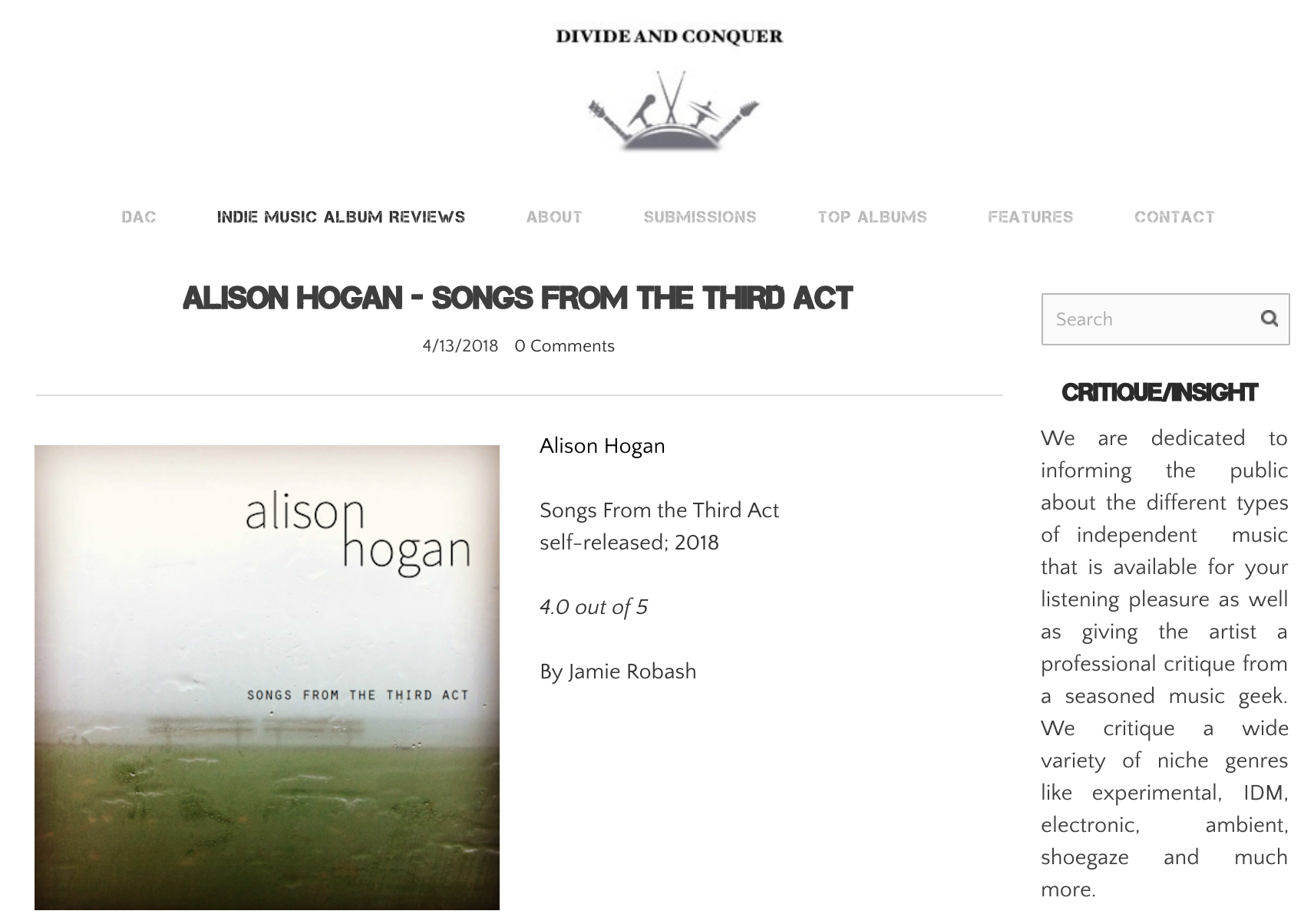 2018 04 13 DIVIDE AND CONQUER